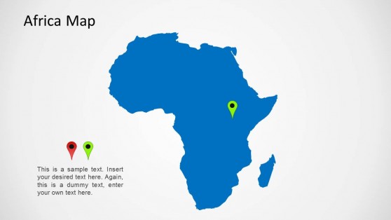 Africa Map Template for PowerPoint
