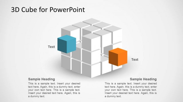 3D Cube Shape for PowerPoint
