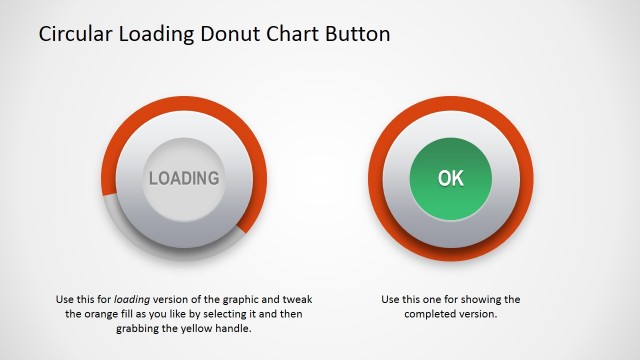 Circular Donut Chart Button for PowerPoint