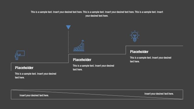 Simple 3 Stairs PowerPoint Diagram
