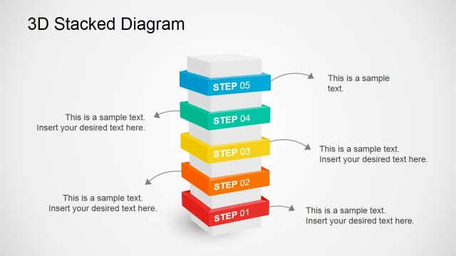 3D Stacked Diagram for PowerPoint