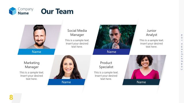 Team Introduction Slide with Images