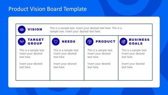 Product Vision Board Template for PowerPoint