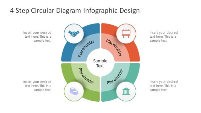 4-Step Circular Diagram Infographic Design
