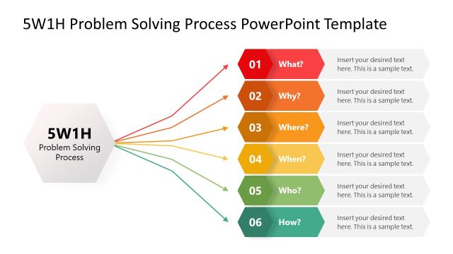 5W1H Problem Solving PowerPoint Template