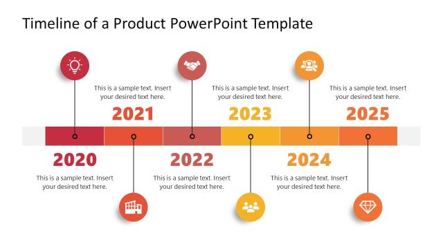 Timeline of a Product PowerPoint Template