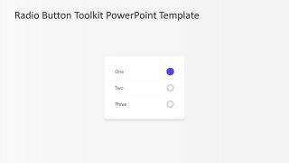 Customizable Radio Button PPT Template 