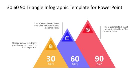 Engaging 30 60 90 Triangle Infographic Slide