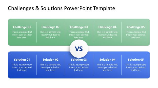Multiple Challenges & Solutions Template for Presentation