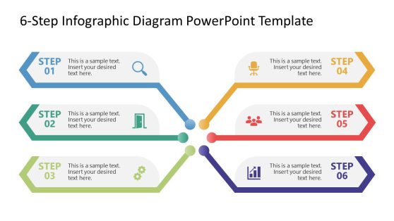 Editable 6-Step Infographic Diagram Template