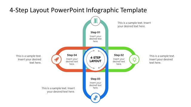 4-Step Layout PowerPoint Infographic Template