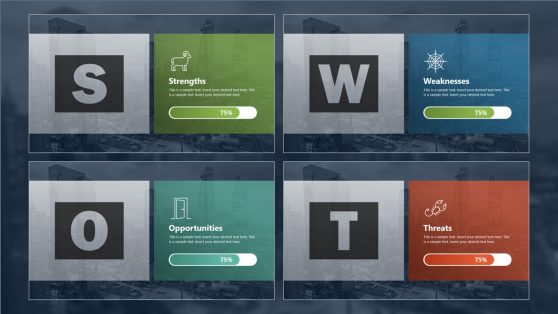 SWOT Analysis Presentation Template Slide