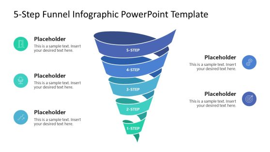 5-Step Funnel Infographic Slide Template