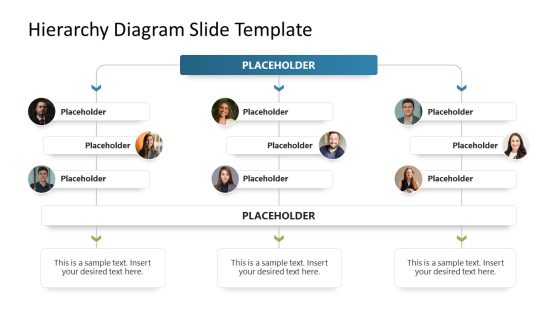 Hierarchy Diagram Slide Template for Presentation