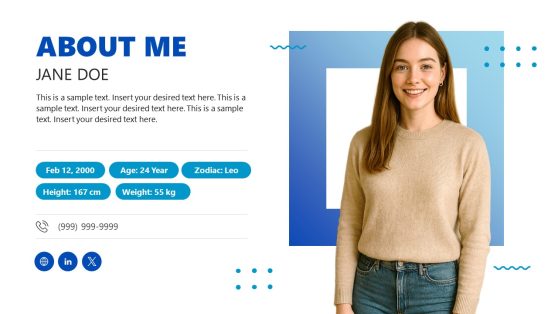 Simple About Me Template for Presentation 