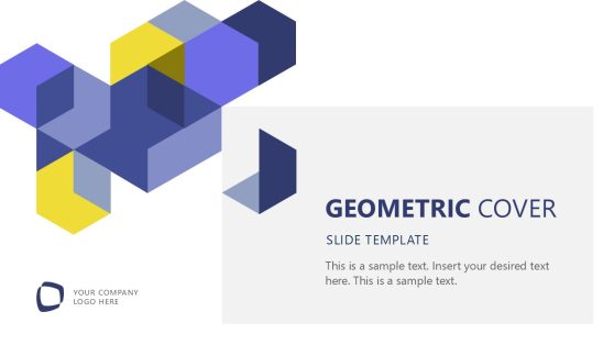Creative Geometric Cover PowerPoint Slide 