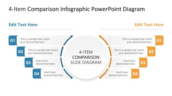 4-Item Comparison Infographic Presentation Template