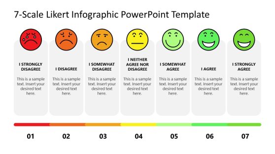 7-Scale Likert Infographic PPT Slide Template