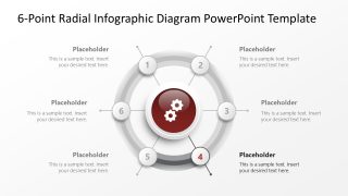 6-Point Radial Infographic PowerPoint Template