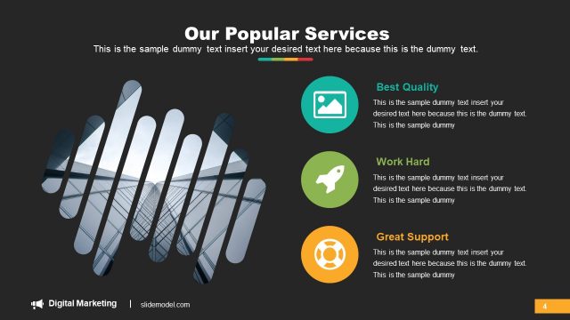 Digital Marketing Popular Service Slide
