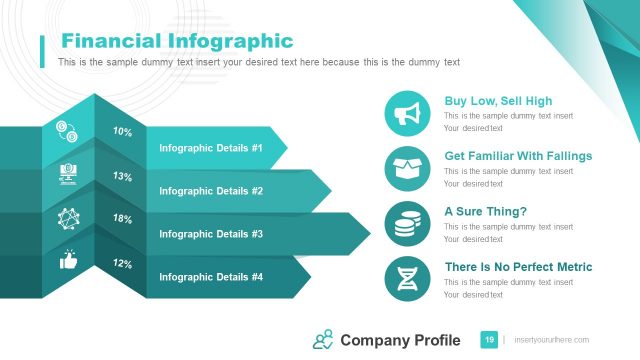 Company Profile PowerPoint Financial Infographics