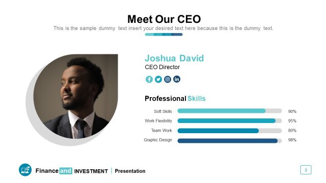 Meet our CEO Profile Slide