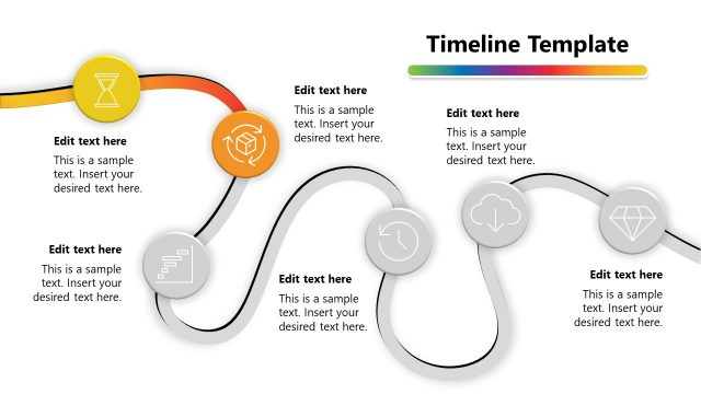 Target Board PowerPoint Milestone Timeline Template