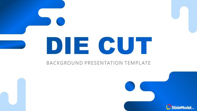 Die-Cut Shapes Company PowerPoint Template