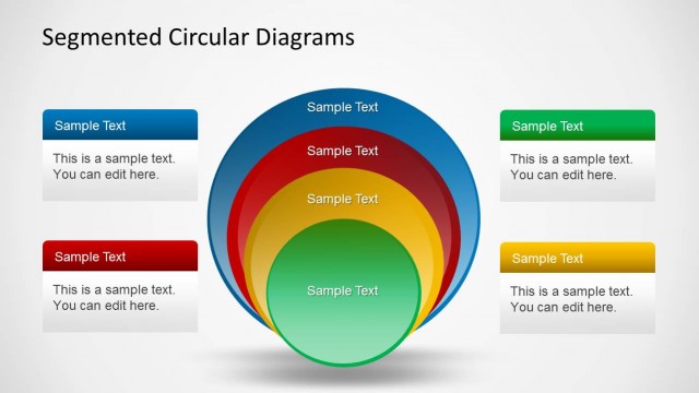 4 Step Segmented Circular Diagrams for PowerPoint