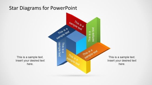 3D Stars Template for PowerPoint