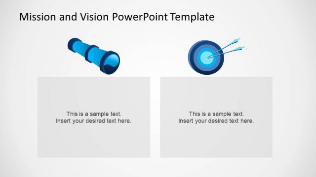 Telescope and Target PowerPoint Template