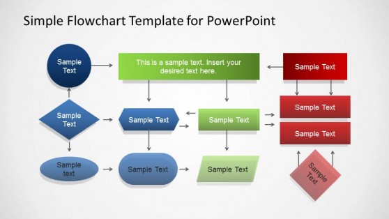Simple Flowchart Template for PowerPoint