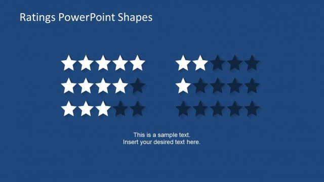 Simple Ratings PowerPoint Shapes