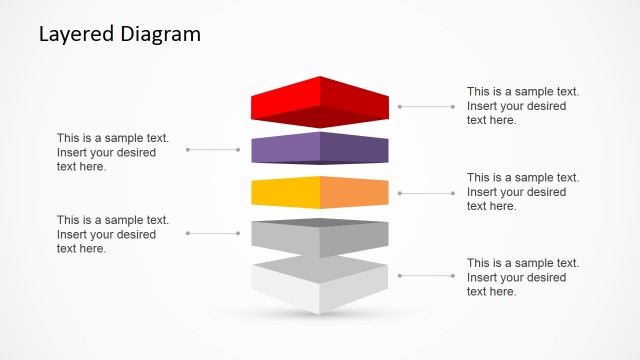 3D Layered Diagram Template for PowerPoint