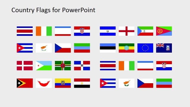 Country Flags Clipart for PowerPoint (C to D)