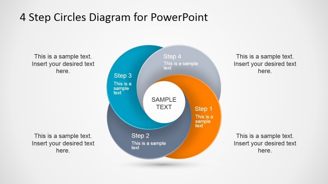 4 Step Circles Diagram for PowerPoint