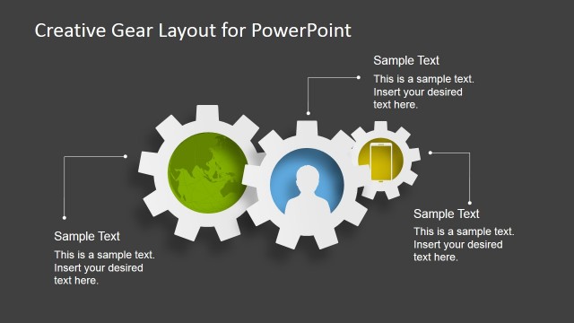 Creative Gear Layout PowerPoint Template