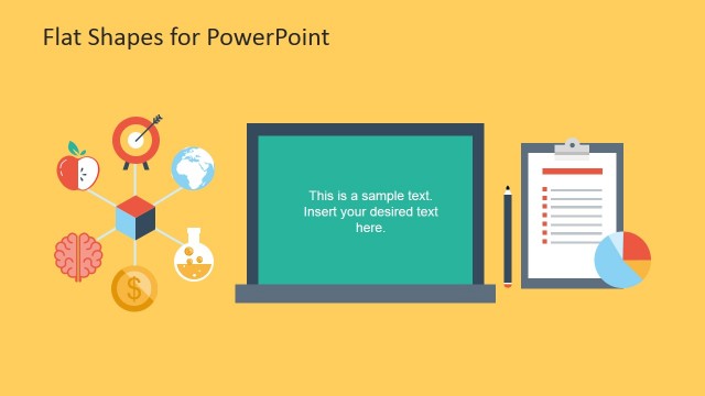 Flat ChalkBoard Shape for PowerPoint and Task List