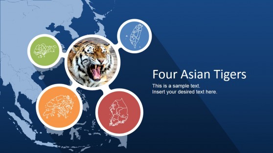 Four Asian Tigers PowerPoint Template