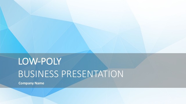 Low Poly Business Presentation Template