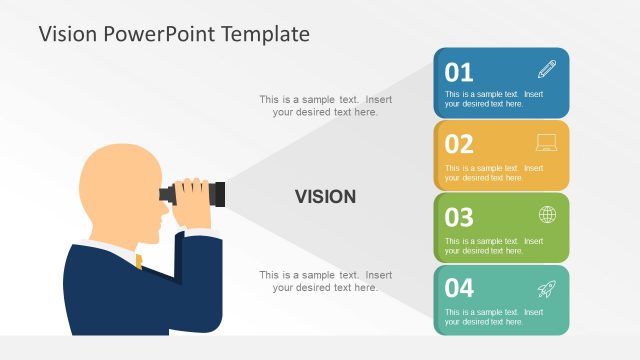 Flat Vision Statement PowerPoint Graphics