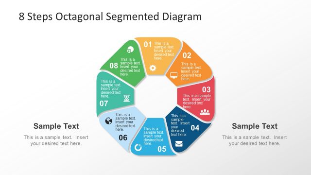 8 Steps Octagonal Rounded Segmented Diagram
