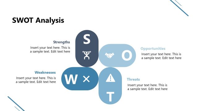 Creative SWOT Analysis Diagram Slide