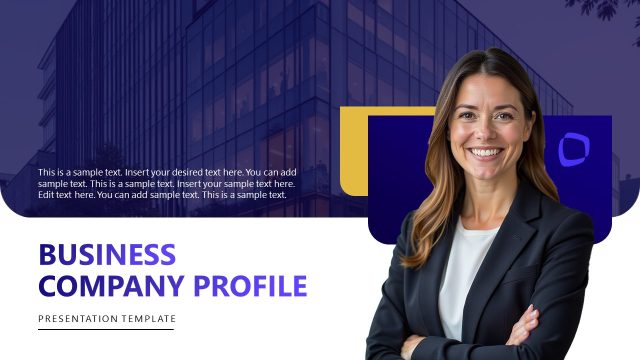 Cover Slide – Business Company Profile PPT Template