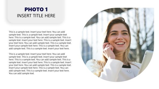Editable Modern Slide for Portfolio Presentation