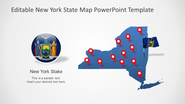 New York State PowerPoint Map Template