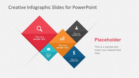 Creative Rhombus Infographic Slides for PowerPoint