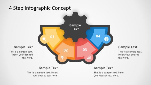 4 Step Gear Concept for PowerPoint