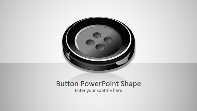 3D Button PowerPoint Shape