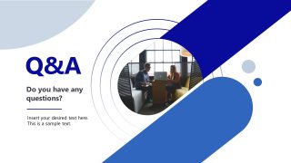 Go To Market Strategy PPT Template - Q&A Slide